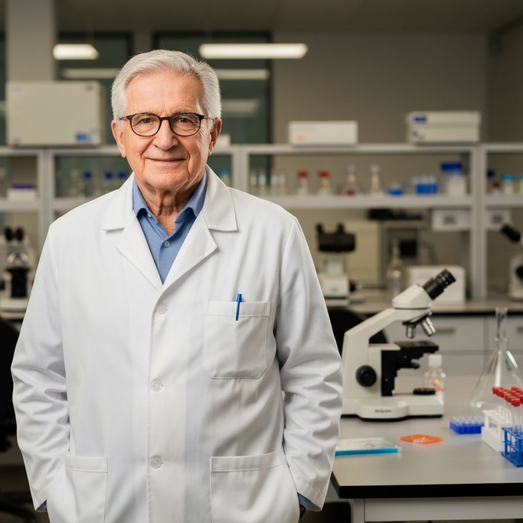 Dr. Mariano Barbacid em seu laboratório